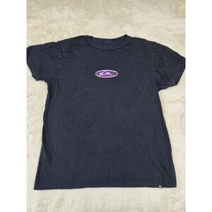 Quiksilver Mens Regular Fit Black Worldforce Graphic T Shirt Size Medium